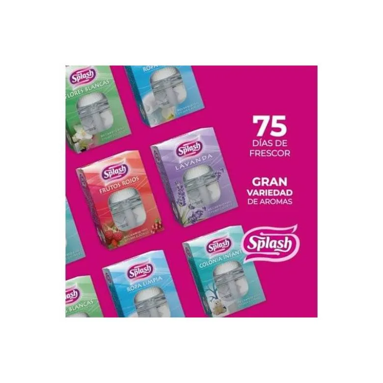 AMBIENTADOR ELECTRICO SPLASH ROPA LIMPIA RECAMBIO 25 ML