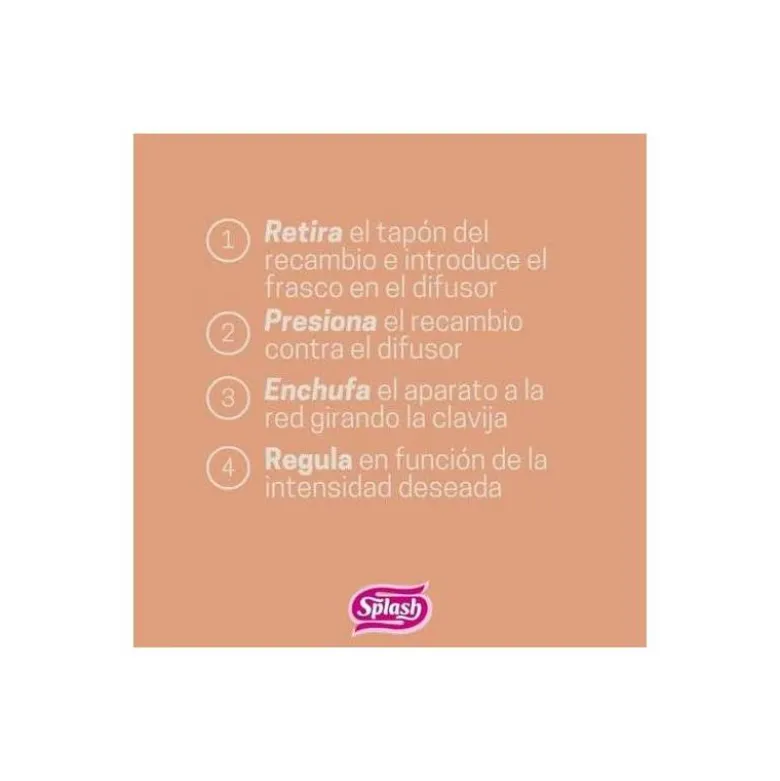 AMBIENTADOR ELECTRICO SPLASH FLORES BLANCAS RECAMBIO 25 ML