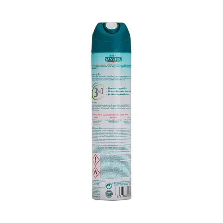 AMBIENTADOR SANYTOL DESINFECTANTE PARA HOGAR Y TEJIDOS SPRAY BOTE DE 300 ML