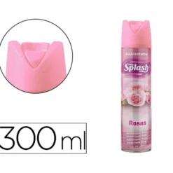 AMBIENTADOR SPRAY SPLASH AROMA ROSAS BOTE DE 300 ML