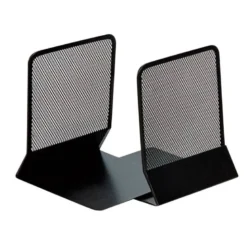 Apoyalibros metalico Q-connect color negro