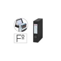 Archivador con tapa Pardo Carton Negro 335x250x80 mm