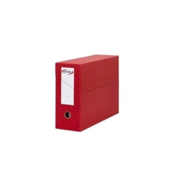 Archivador con tapa Pardo Folio color Rojo 390x270x115 mm
