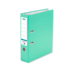 Archivador de palanca Elba Carton forrado PVC Folio Lomo de 80 mm verde menta