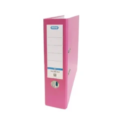 Archivador de palanca Elba Carton forrado PVC Folio Lomo de 80 mm color Rosa