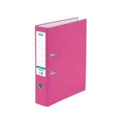 Archivador de palanca Elba Carton forrado PVC Folio Lomo de 80 mm color Rosa
