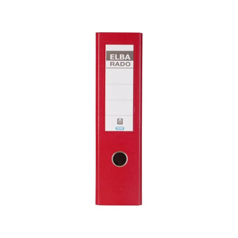 Archivador de palanca Elba carton forrado din a4 rojo lomo de 80 mm rado