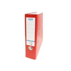 Archivador de palanca Elba Carton forrado PVC Folio Lomo de 80 mm color Rojo