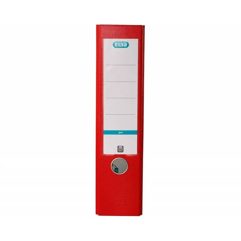 ARCHIVADOR DE PALANCA ELBA TOP CARTON COMPACTO POLIPROPILENO CON RADO DIN A4 LOMO DE 80 MM ROJO