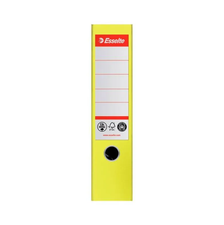 ARCHIVADOR DE PALANCA ESSELTE N 1 CO2 NEUTRAL DIN A4 CARTON FORRADO LOMO 75 MM AMARILLO VIVIDA