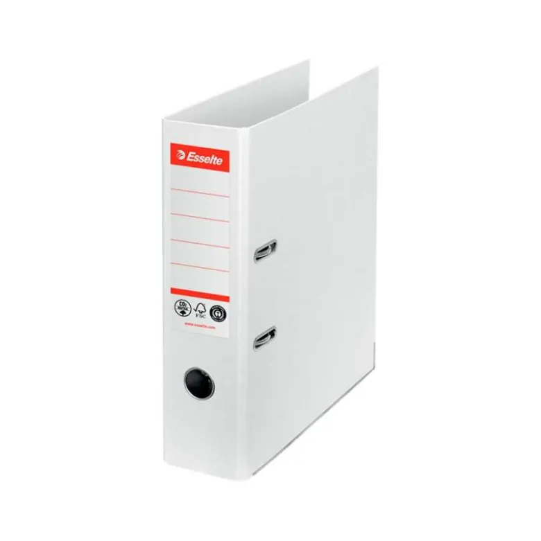 ARCHIVADOR DE PALANCA ESSELTE N 1 CO2 NEUTRAL DIN A4 CARTON FORRADO LOMO 75 MM BLANCO