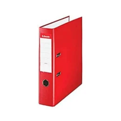 Archivador de Palanca Esselte Carton Forrado Folio Lomo de 75 mm color Rojo
