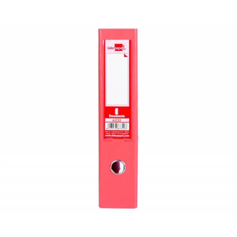 Archivador de palanca Liderpapel Documenta folio color rojo