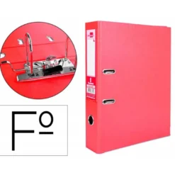 Archivador de palanca Liderpapel Documenta folio color rojo