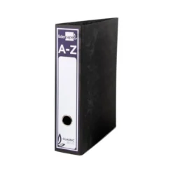 Archivador de palanca Liderpapel classic blue 2 anillas 75 Mm DIN A4 Color negro Carton entrecolado