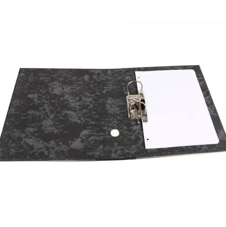 Archivador de palanca Liderpapel classic blue 2 anillas 75 Mm DIN A4 Color negro Carton entrecolado