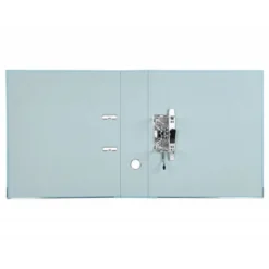 Archivador de palanca liderpapel Din A4 documenta forrado pvc con rado lomo 75mm gris compresor metalico