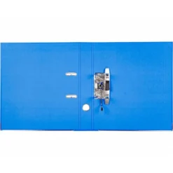 Archivador de palanca liderpapel Din A4 documenta forrado pvc con rado lomo 52mm azul compresor metalico