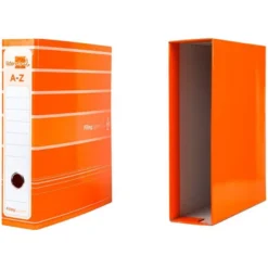Archivador de palanca Liderpapel Filing System con caja A4 Lomo 80 mm color Naranja