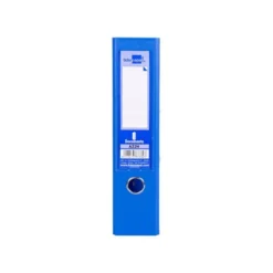 Archivador de palanca liderpapel Din A4 documenta forrado pvc con rado lomo 75mm azul compresor metalico