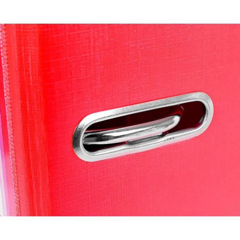 Archivador de palanca liderpapel Din A4 documenta forrado pvc con rado lomo 75mm rojo compresor metalico