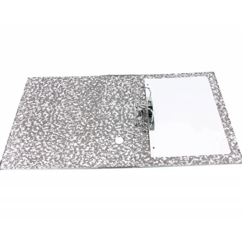 Archivador de palanca liderpapel Din A4 classic red carton entrecolado sin rado lomo 80mm gris compresor metalico