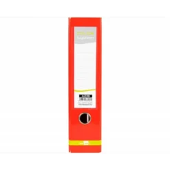 Archivador de palanca liderpapel Din A4 color system forrado sin rado lomo 80mm rojo compresor metalico
