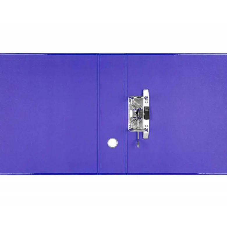 Archivador de palanca liderpapel Din A4 color system forrado sin rado lomo 80mm azul compresor metalico