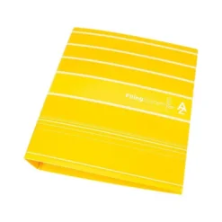Archivador de palanca liderpapel Din A4 filing system forrado sin rado lomo 80mm amarillo con caja y compresor metal