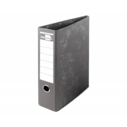 Archivador de palanca liderpapel folio carton forrado sin rado lomo 80mm color negro compresor metalico.