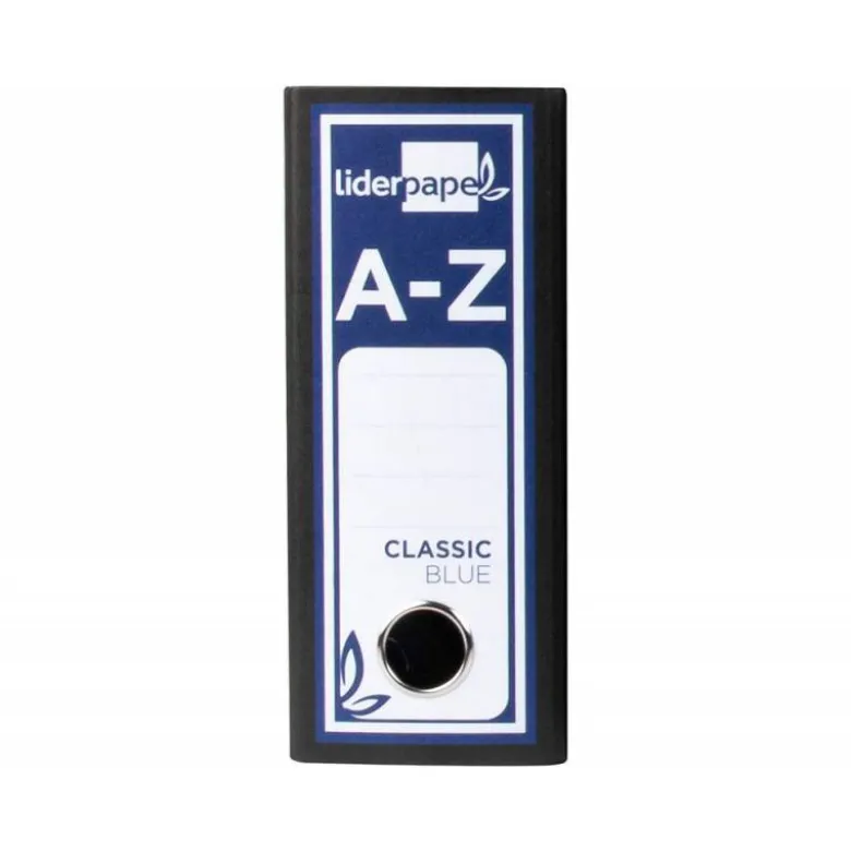 Archivador de palanca Liderpapel Classic Blue cuarto apaisado