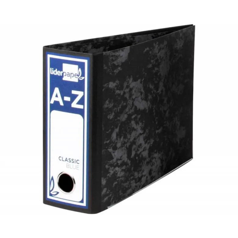 Archivador de palanca Liderpapel Classic Blue cuarto apaisado