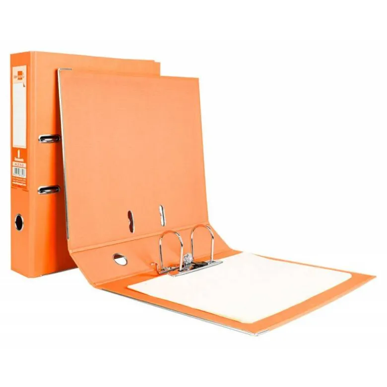 Archivador de palanca Liderpapel Documenta folio color naranja