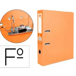 Archivador de palanca Liderpapel Documenta folio color naranja