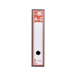 Archivador de palanca Liderpapel carton forrado folio gris lomo 75 mm Jaspeado