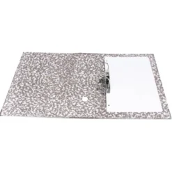 Archivador de palanca Liderpapel carton forrado folio gris lomo 75 mm Jaspeado