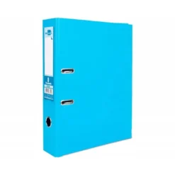 Archivador de palanca Liderpapel folio color celeste lomo 75mm