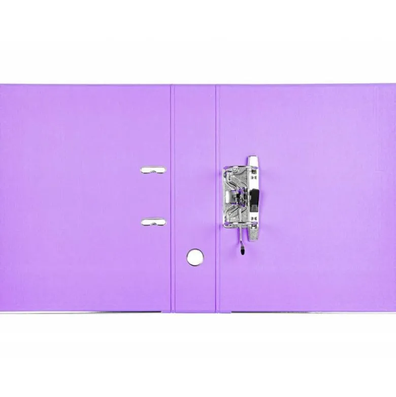 Archivador de palanca Liderpapel folio color lila lomo 75mm