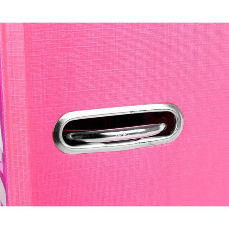 Archivador de palanca Liderpapel folio color rosa lomo 75mm