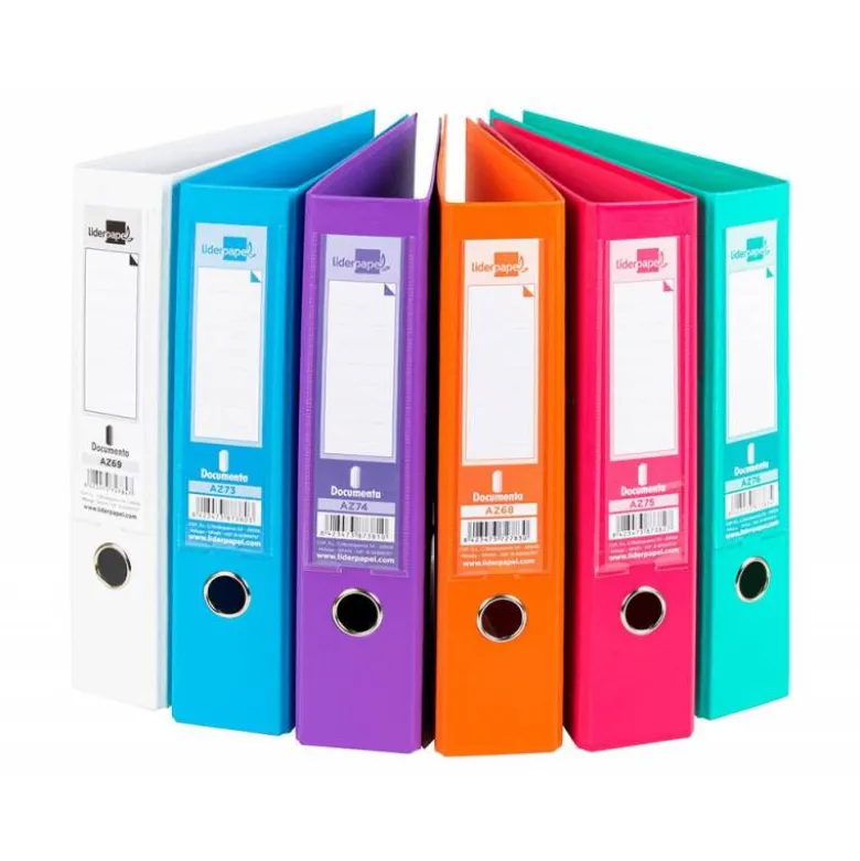 Archivador de palanca Liderpapel Documenta A4 Lomo 75 mm colores Surtidos Trending