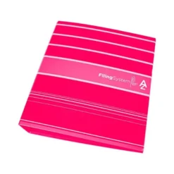 Archivador de palanca Liderpapel Filing System con caja A4 Lomo 80 mm color Rosa