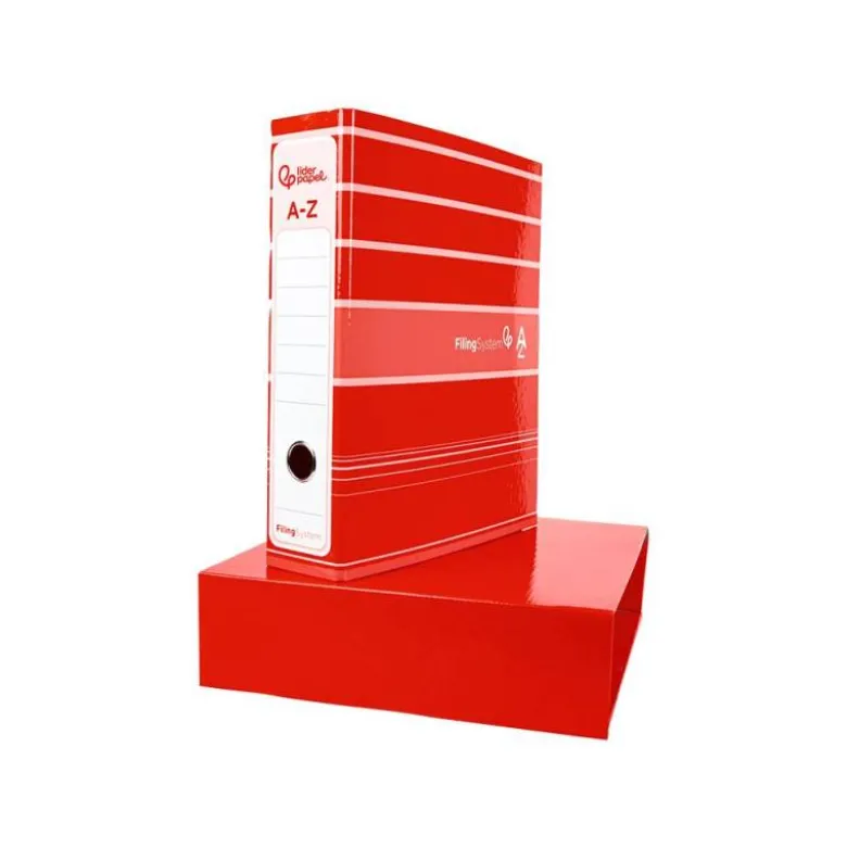 Archivador de palanca Liderpapel Filing System con caja A4 Lomo 80 mm colores Surtidos