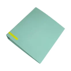 ARCHIVADOR DE PALANCA LIDERPAPEL DIN A4 CARTÓN FORRADO SIN RADO LOMO 80 MM COLOR MENTA COMPRESOR METALICO