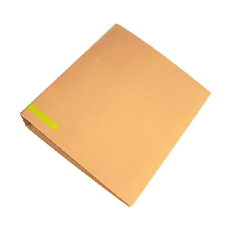 ARCHIVADOR DE PALANCA LIDERPAPEL DIN A4 CARTÓN FORRADO SIN RADO LOMO 80 MM COLOR MELOCOTÓN COMPRESOR METALICO