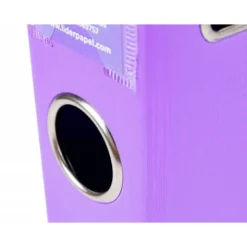 Archivador de palanca marca Liderpapel A4 lila compresor metalico