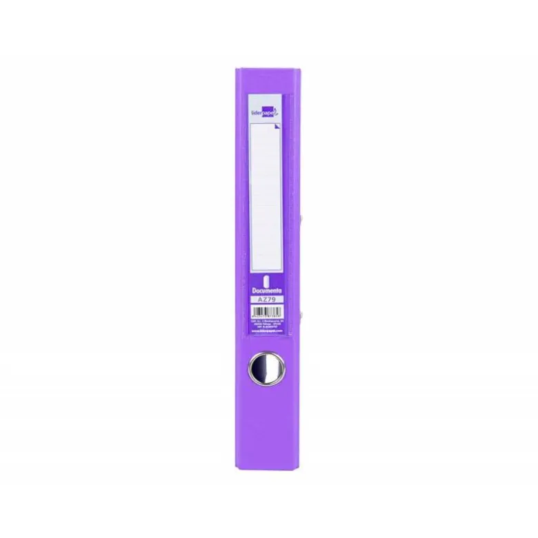 Archivador de palanca marca Liderpapel A4 lila compresor metalico