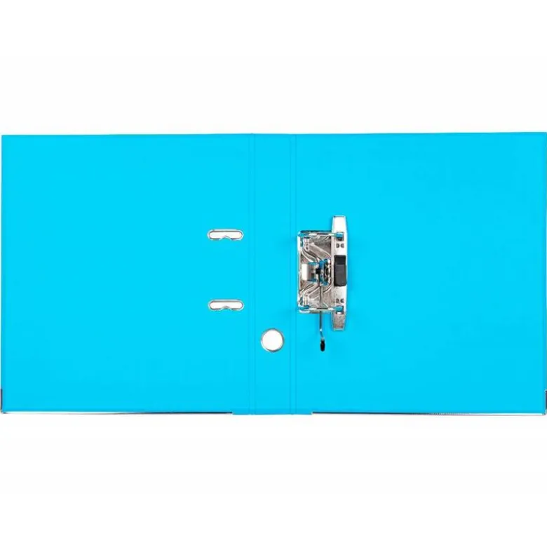 Archivador de palanca marca Liderpapel A4 celeste compresor metalico