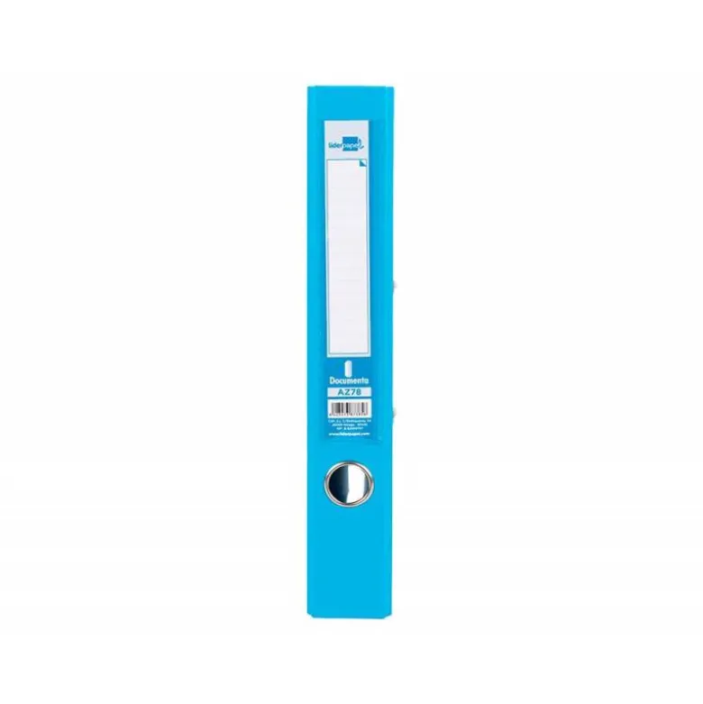 Archivador de palanca marca Liderpapel A4 celeste compresor metalico