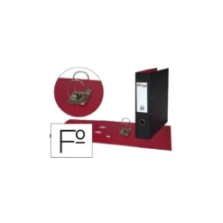 Archivador de palanca Pardo folio negro