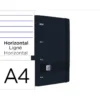 ARCHIVADOR OXFORD EUROBINDER+ LIVE&GO POLYFOAM DIN A4+ 120 HOJAS HORIZONTAL COLOR NEGRO